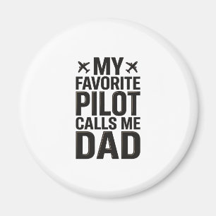 Íman Camisa de Avião Vintage O Piloto Favorito Me Chama
