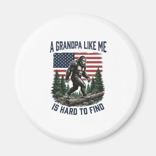 Íman Camisa de bandeira americana vintage Bigfoot Grand