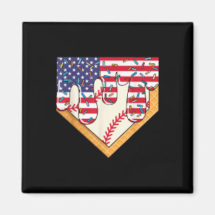 Íman Camisa De Baseball De sorvete - Camisas De Basebal