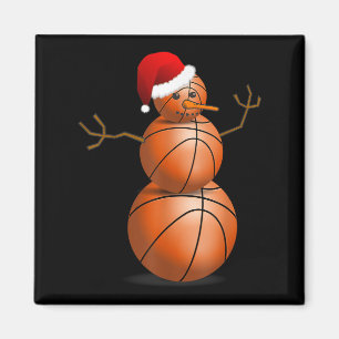 Íman Camisa de Basquete de Natal - Neve de Basquete