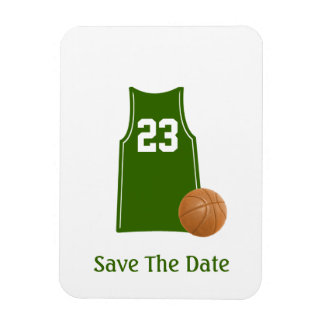 Íman Camisa De Basquete Salva O Ímã Flexível De Data