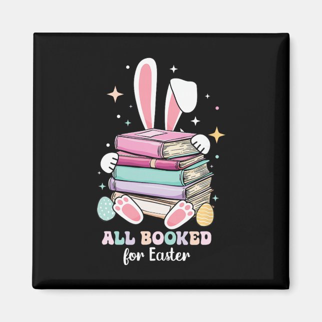 Íman Camisa de Bibliotecário de Páscoa - Todos Reservad (Frente)
