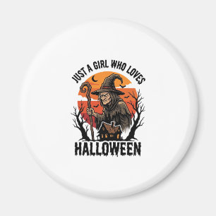 Íman Camisa de Bruxa de Halloween Gravura Vintage Fanta