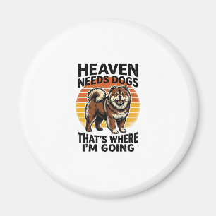 Íman Camisa de Cachorro Chow Chow Heaven Tributo Vintag