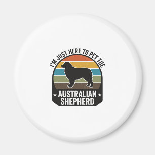 Íman Camisa de Cachorro Vintage Amante de Australian Sh