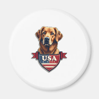 Íman Camisa de Cachorro Vintage USA Retriever Heritage 
