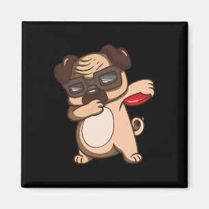 Íman Camisa de Cão Pug de Disc Golf para Crianças Prese