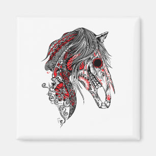 Íman Camisa De Cavalo De Crânio De Açúcar Cinto