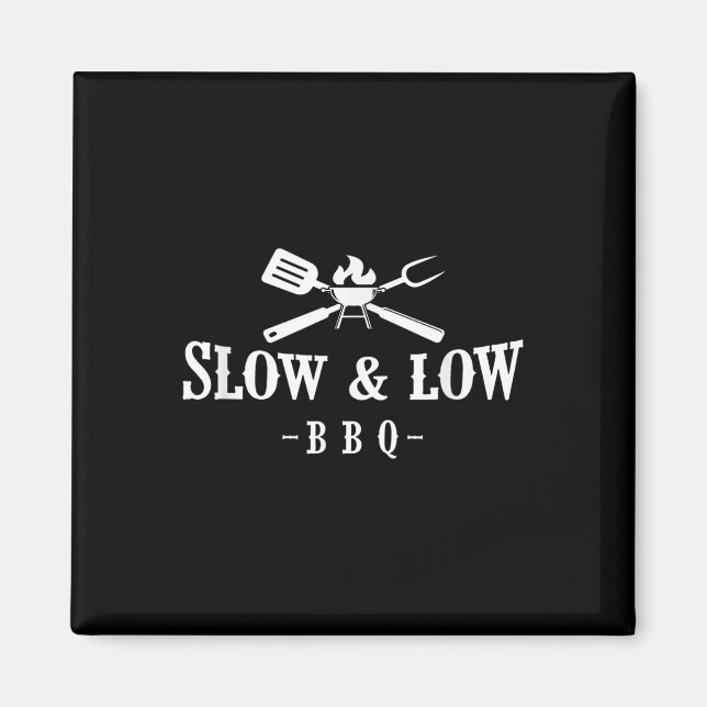 Íman Camisa De Churrasco Engraçada, Lenta E Baixa (Frente)