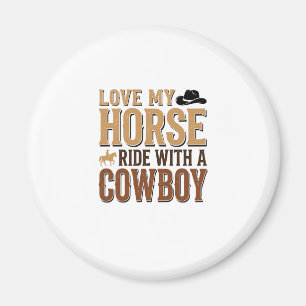 Íman Camisa de Citação de Cavalo e Cowboy Western Vinta