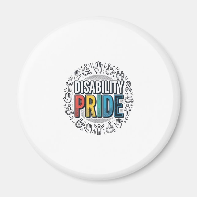 Íman Camisa de Conscientização Inclusiva Orgulho da Def (Frente)