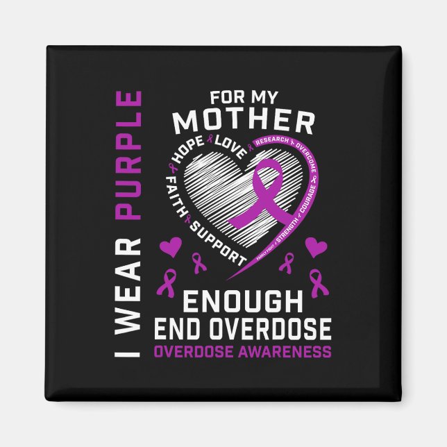 Íman Camisa de Conscientização sobre o Fim do Overdose  (Frente)