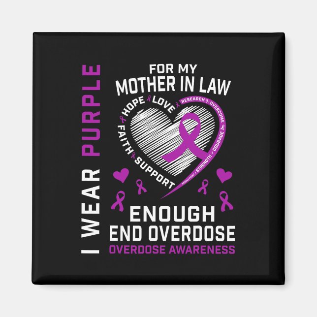 Íman Camisa de Conscientização sobre o Fim do Overdose  (Frente)