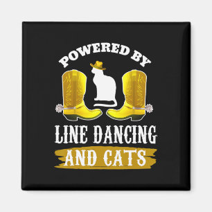 Íman Camisa De Dança De Linha Engraçada Gato Pover Coun
