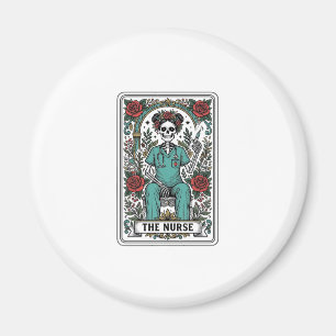 Íman Camisa de Desenho de Cartão de Tarot de Enfermeira