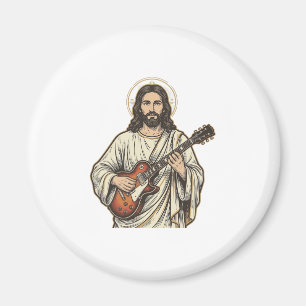 Íman Camisa de desenho de gravura de guitarrista sagrad