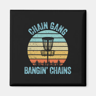 Íman Camisa de Disc Golf Engraçada Cadeia Presente Retr