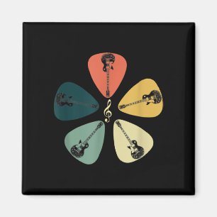 Íman Camisa De Escolta De Guitarra. Estilo Retroativo,