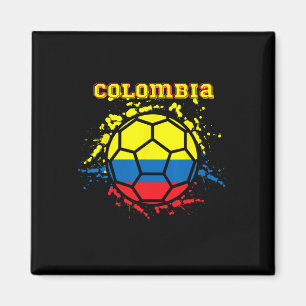 Íman Camisa de Fã de Futebol Bandeira Colombiana Futebo