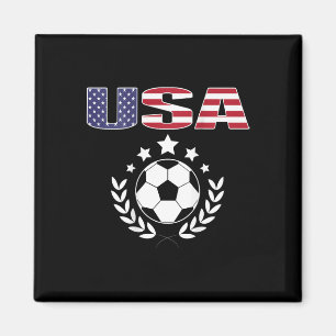 Íman Camisa de Fã de Futebol Orgulhosamente Americano -