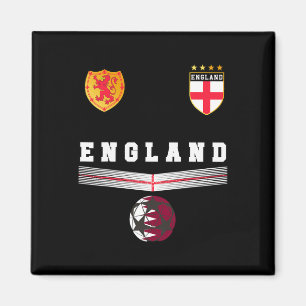 Íman Camisa de Fãs de Futebol da Inglaterra Bandeira In