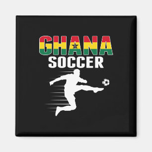 Íman Camisa de Fãs de Futebol do Gana - Orgulhosamente 