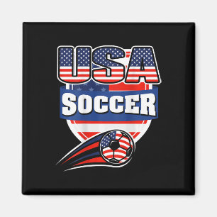 Íman Camisa de Fãs de Futebol Orgulhosamente Americanos