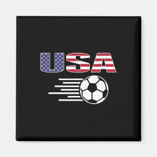 Íman Camisa de Fãs de Futebol Orgulhosos da América - B