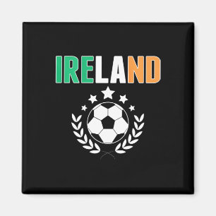 Íman Camisa de Fãs de Futebol Orgulhosos da Irlanda - A