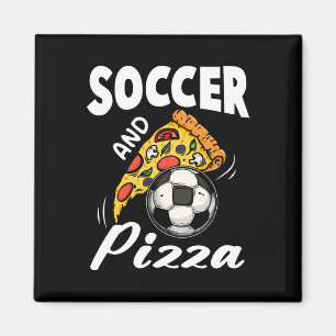 Íman Camisa de Futebol e Pizza Camisa engraçada de aman
