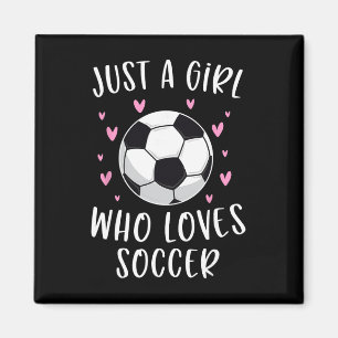 Íman Camisa de futebol fofa para meninas, apenas uma me