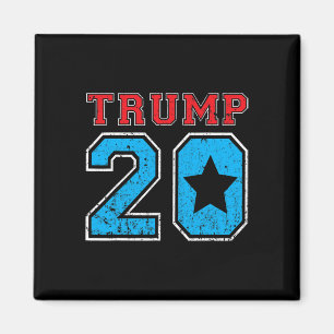 Íman Camisa de Futebol Vintage Eleição Donald Trump 202