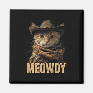 Íman Camisa De Gato Meowdy Cowboy País Ocidental