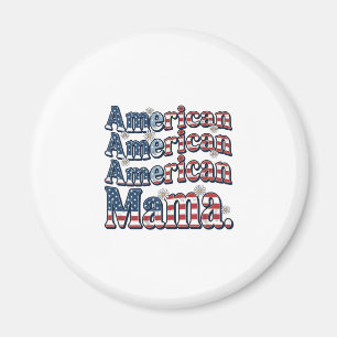 Íman Camisa de Gravura Vintage Patriótica Mama American