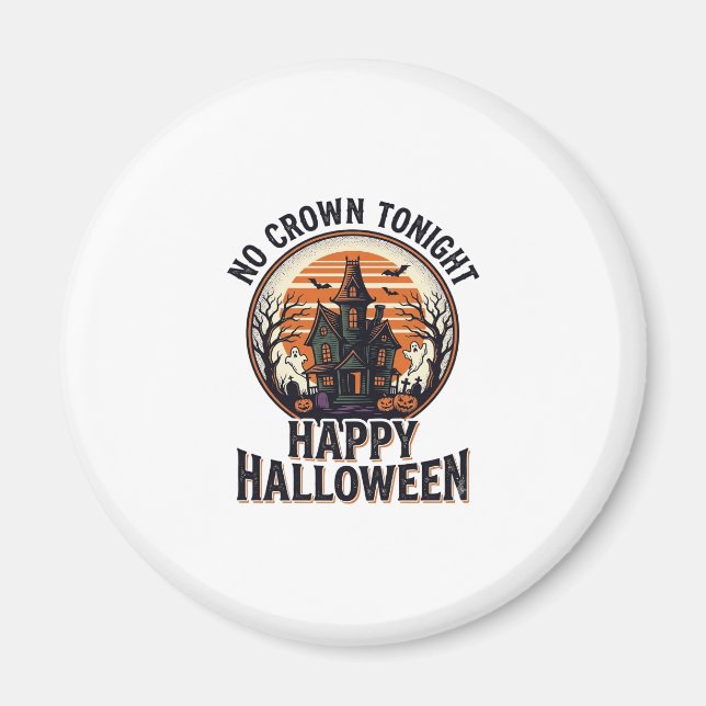 Íman Camisa de Halloween Assombrada Com Arte da Mansão  (Frente)