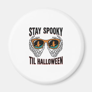 Íman Camisa de Halloween de Esqueleto com Óculos de Bru