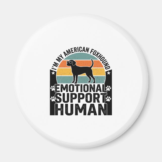 Íman Camisa de Humano de Suporte Emocional American Fox (Frente)