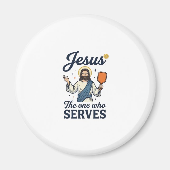 Íman Camisa de Jesus Pickleball O Que Serve (Frente)