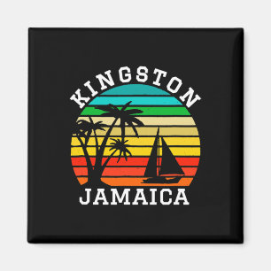 Íman Camisa de Kingston Jamaica Correspondente Férias F