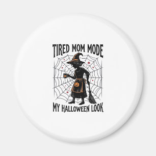 Íman Camisa de Mãe de Halloween Fantasia Cansada Gráfic