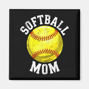 Íman Camisa de Mãe de Softball para Mulheres Amante de 