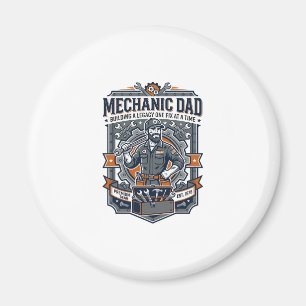 Íman Camisa de Mecânico do Dia do Pai Pai Engraçado Pre