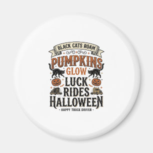 Íman Camisa de Motorista de Caminhão de Halloween com G