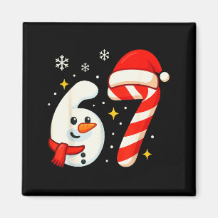 Íman Camisa de Natal Meme 6 7 67 Seis Sete Boneco de Ne