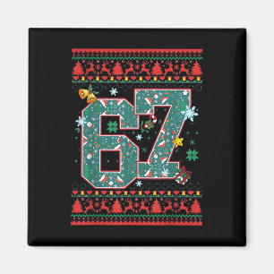 Íman Camisa de Natal Retro 67 Six Seven Meme