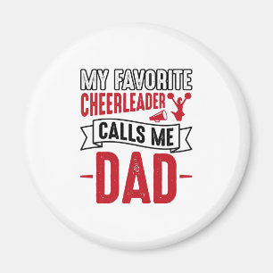 Íman Camisa de Pai de Cheerleader Estilo Vintage Gravur