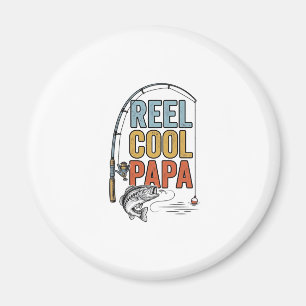Íman Camisa de Pesca Reel Cool Papa Design_1
