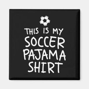 Íman Camisa de pijama de futebol vintage engraçada