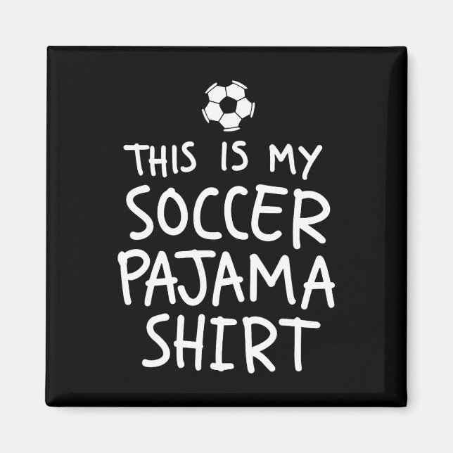 Íman Camisa de pijama de futebol vintage engraçada (Frente)