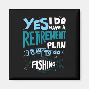 Íman Camisa de Plano de Aposentadoria de Pesca Presente